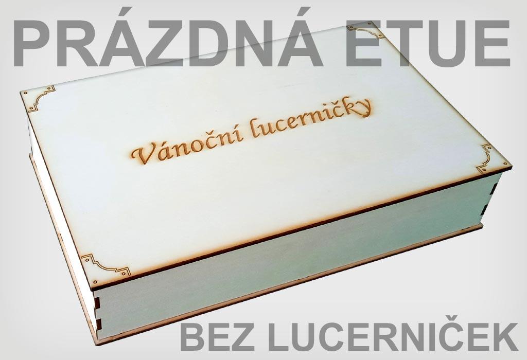 Dřevěná dárková etue (prázdná bez lucerniček)