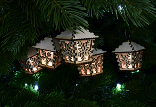 LED dřevěné lucerničky - DŘEVĚNKY POLÁRKA/JITŘENKA