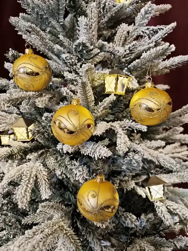 Sada vánočních koulí VANESSA 4 ks