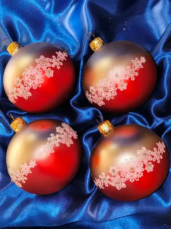 Sada vánočních koulí MARIÁNA 4 ks