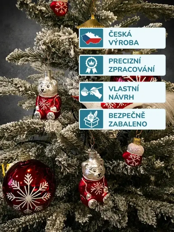 Sada vánočních ozdob IDA 9 ks