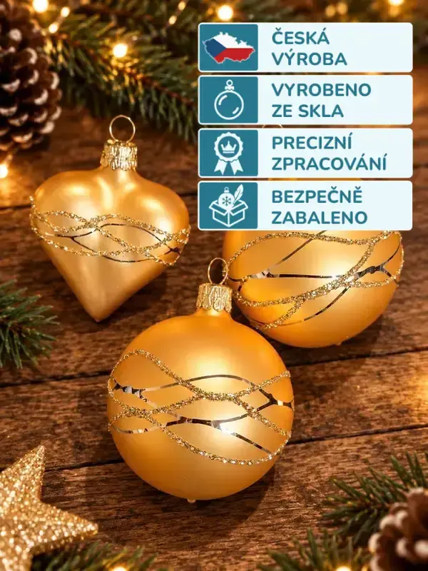 Sběratelská maxi sada vánočních ozdob IVA 18 ks