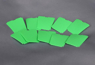 Vyměnitelné zelené filtry okének do lucerniček model:S20170109A