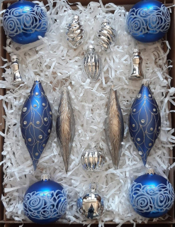 Vánoční ozdoby mix druhů limitka 2024/008 - 15 ks