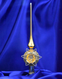 Špice na stromek STELA - ZLATÁ