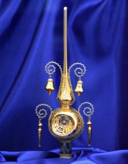 Špice na stromek VIOLETA - ZLATÁ