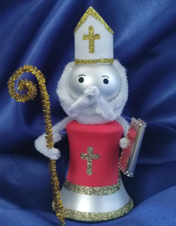 Vánoční figurka zvonící MIKULÁŠ 1 ks