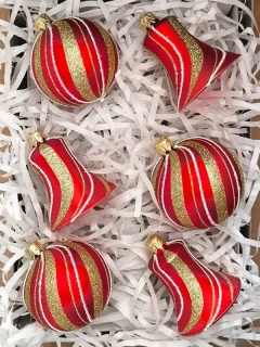 Vánoční ozdoby mix druhů limitka 2025/004 - 6 ks