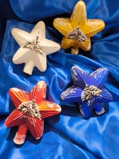 Špice na stromek HVĚZDA VÍSKA (více barevných variant)