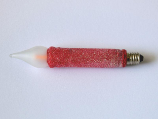 Náhradní žárovka LED svíčka - ČERVENÁ