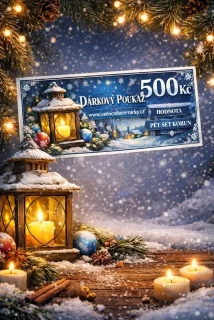 Elektronický dárkový poukaz Vanocnilucernicky.cz na nákup zboží v hodnotě 500 Kč
