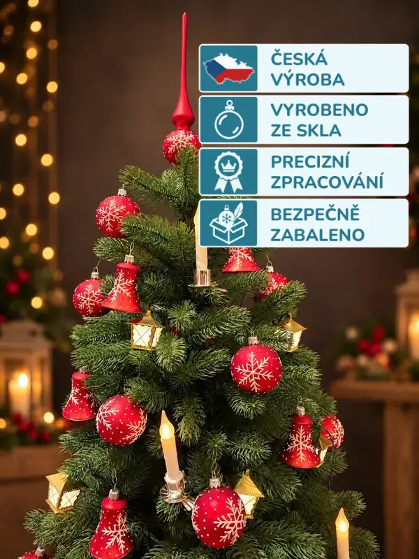 Sada vánočních ozdob VLAĎKA 19 ks